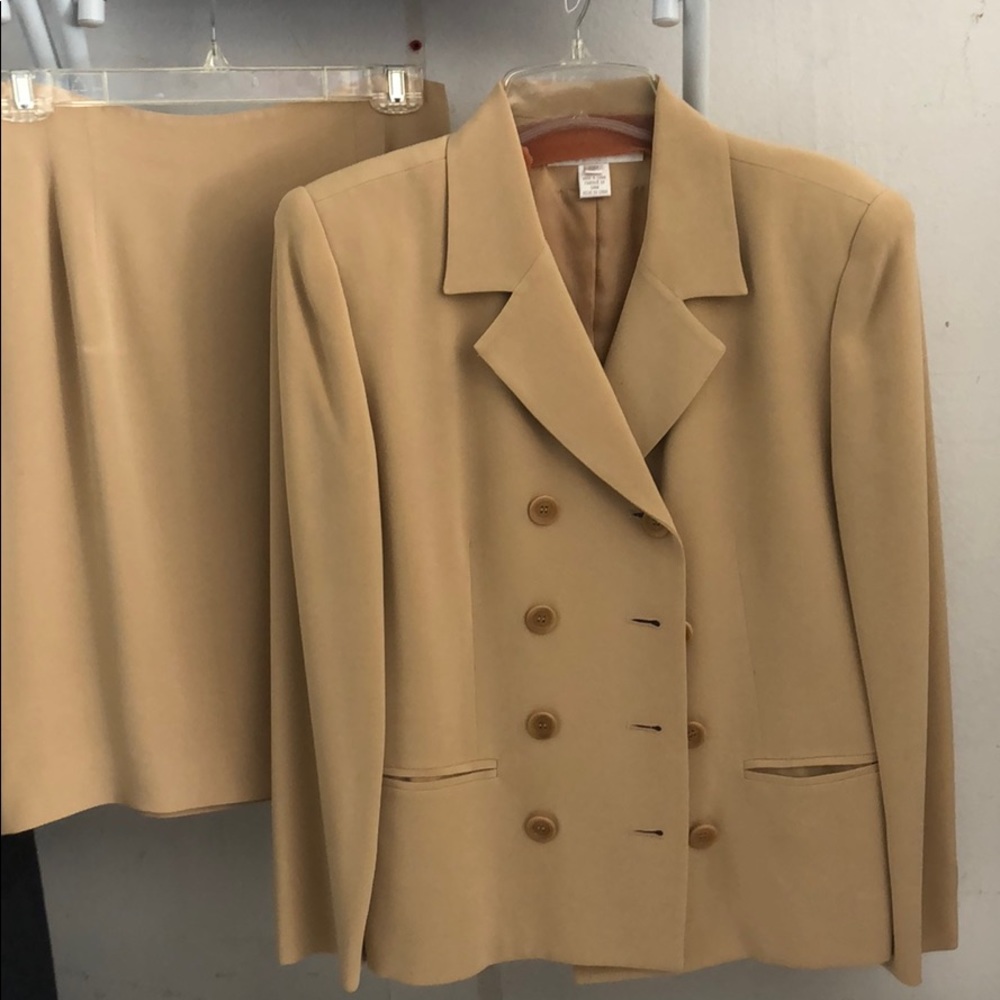 Double Breasted Skirt Suit size 8P